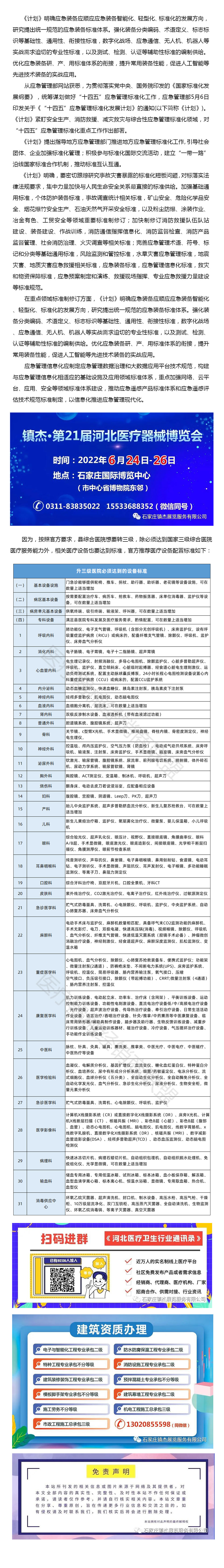 官方發(fā)文，1.68萬縣醫(yī)院設備配置開始“升級”！